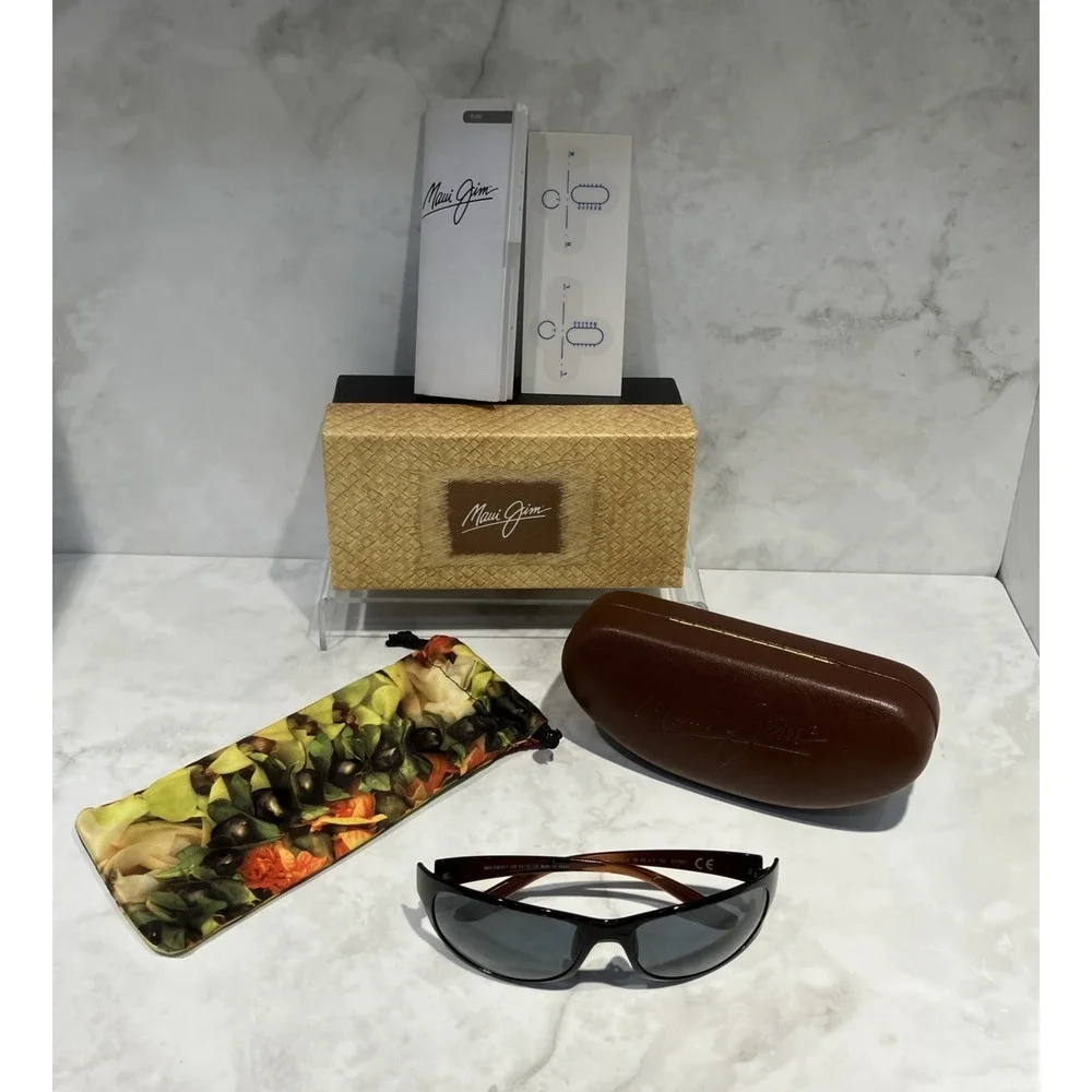 Maui Jim Twin‎ Falls MJ 417-26B Rootbeer Brown 63-18-128 (FRAMES ONLY)